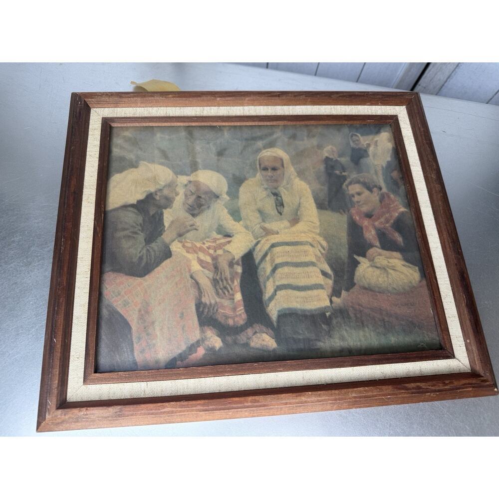 VTG Women outside the Church at Ruokolahti Albert Edelfelt Print & Frame Finnish